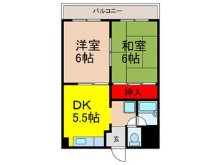 サンライフ若江本町の物件間取画像